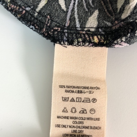 Free People Clear‎ Skies Printed Tunic Dress Black Small - Picture 7 of 9